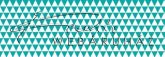   Happy Papír kétoldalas - Türkizkék-fehér, geometrikus háromszögek mintás karton 29,5x20cm, 1 lap