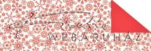 Kartonpapír - Karácsonyi Jule piros mozaikrajzos mintás karton, Hópehely motívumokkal 1lap