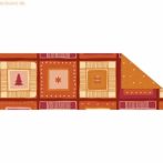 Kartonpapír - Karácsonyi varázslat Mozaik karácsonyi motívumokkal mintázatú Karton, narancs-bordó