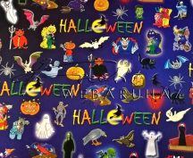   Kartonpapír - Halloween, rémisztő szörnyek, szellemek mintás Karton, 300 g, 1 lap