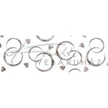 Kartonpapír - Esküvői ezüst karikagyűrű mintás kartonpapír, 20 gr. A4 - 1 lap