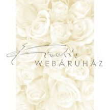 Kartonpapír - Esküvői Starlight karton, Nagy krém és arany rózsa mintás design karton 1 lap