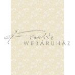   Kartonpapír - Esküvői Starlight ornament mintás arany és krém design karton, A4 - 25 lap