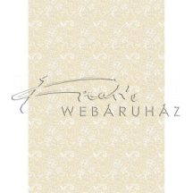   Kartonpapír - Esküvői Starlight ornament mintás arany és krém design karton, A4 - 5 lap