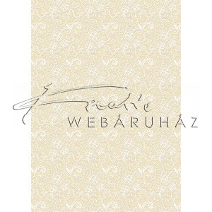 Kartonpapír - Esküvői Starlight ornament mintás arany és krém design karton, A4 - 25 lap
