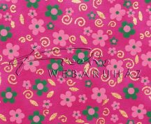 Dekorpapír - India style Rashmika 03 motívum, kézzel készített  papír, Rózsaszín, zöld