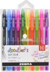 Zebra Doodler'z Zselés toll Készlet - 0,5mm Neon & Fashion Set - 10 db Zebra Doodler'z Zselés toll Készlet - 0,5mm Neon & Fashion Set - 10 db