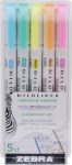 Zebra Mildliner Szövegkiemelő Szett - 5 db-os Fluoreszkáló készlet Zebra Mildliner Szövegkiemelő Szett - 5 db-os Fluoreszkáló készlet