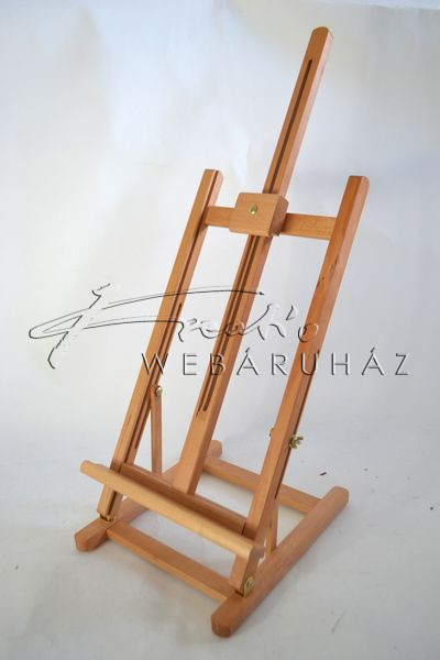 Nagy asztali festőállvány, bükkfa, állítható dőlésszöggel - 75 cm magas