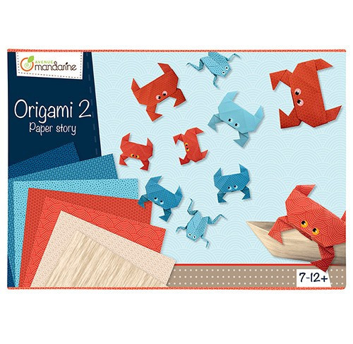 Origami papír ajándék készlet - Különleges origami papírok dobozos készletben - Kisfiúknak