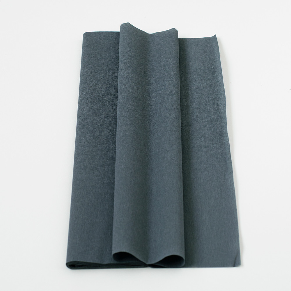 Krepp-papír 75% kreppelés 40 g/m2 SZÜRKE 0,5 x 2,50 cm