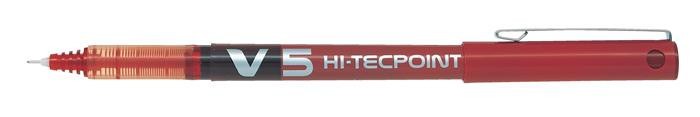 Rollertoll, 0,3 mm, tűhegyű, kupakos, PILOT "Hi-Tecpoint V5", piros