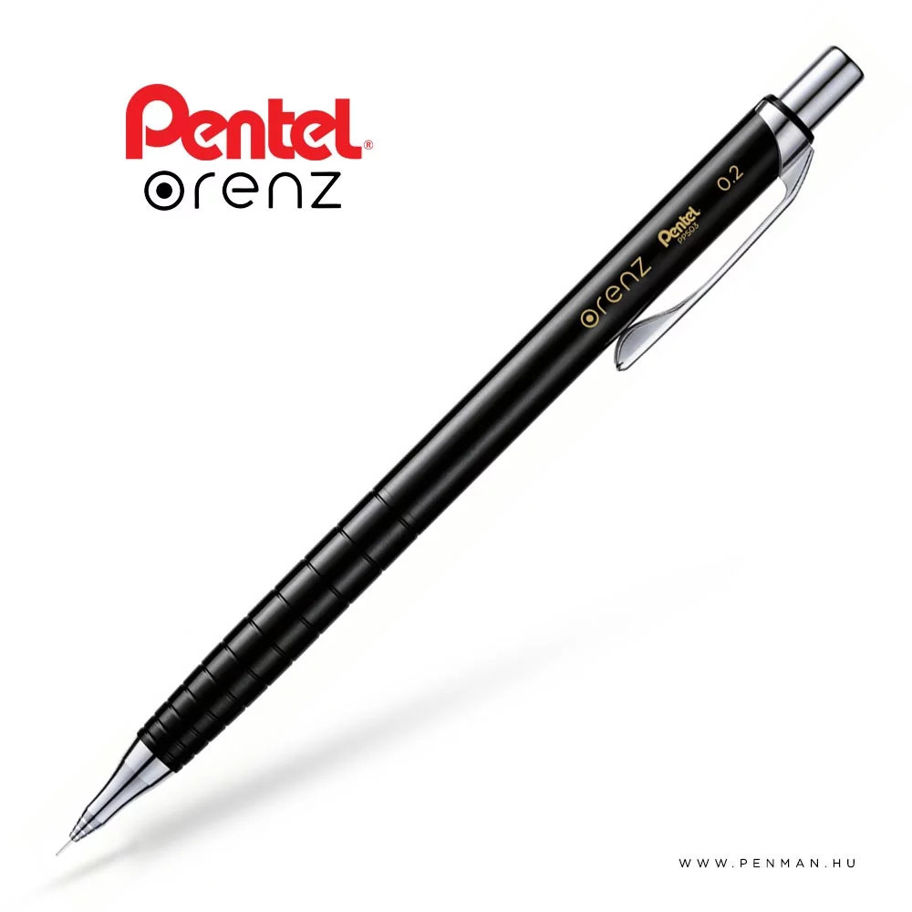Pentel nyomósiron Orenz 0,2 mm - fekete 